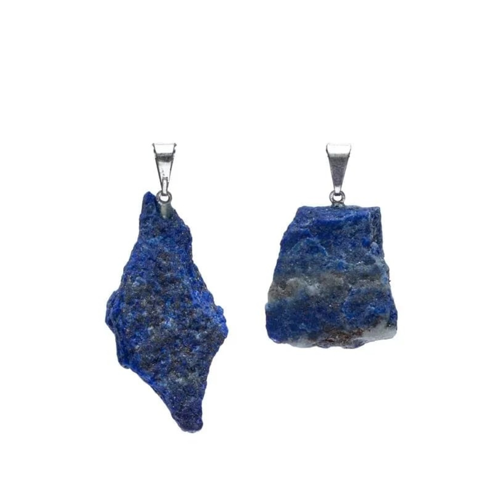Lapis lazuli ruw edelsteenhanger -- ±2cm
