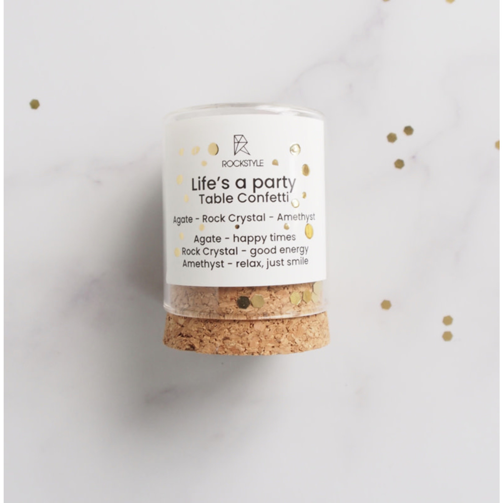 ROCKSTYLE Tafel confetti ''Life's a party'' Stolpje