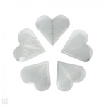 Seleniet hart met engelenvleugels ± 6.5 cm