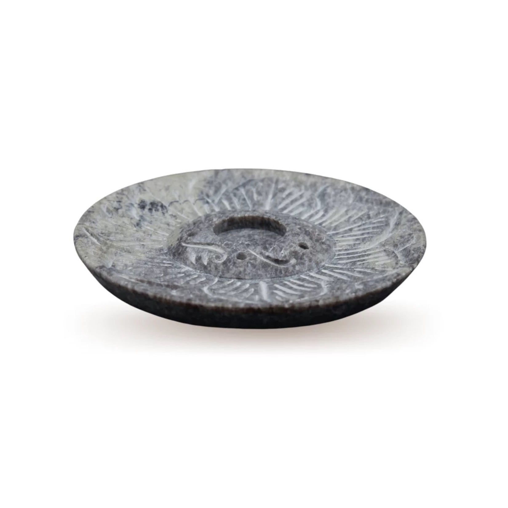 Soapstone (speksteen) Wierookbrander Plat