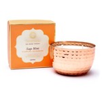 Kapha salie munt geurkaars met 2 lonten in pot -- 200 gram