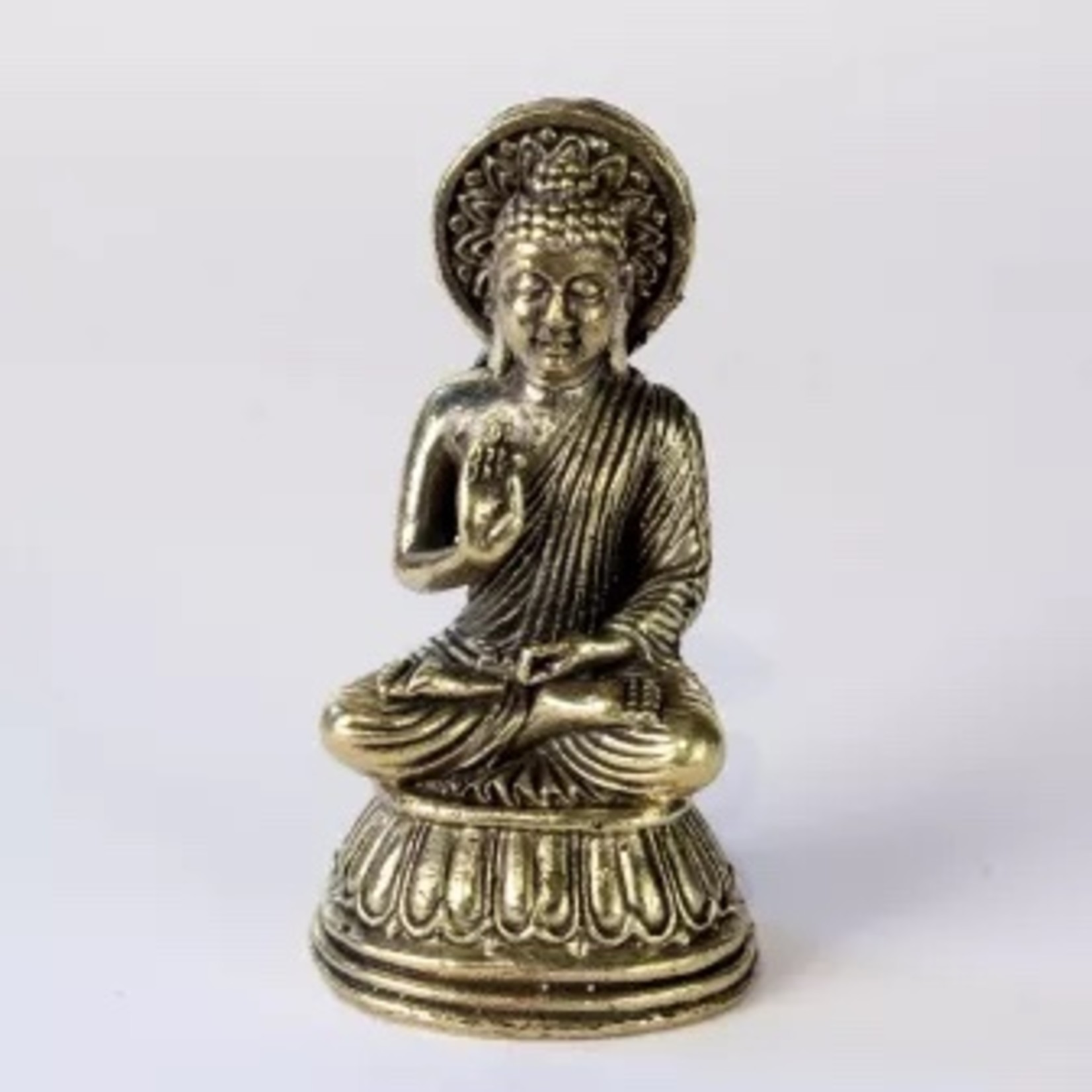 Dharma boeddha 3.3 cm zilver