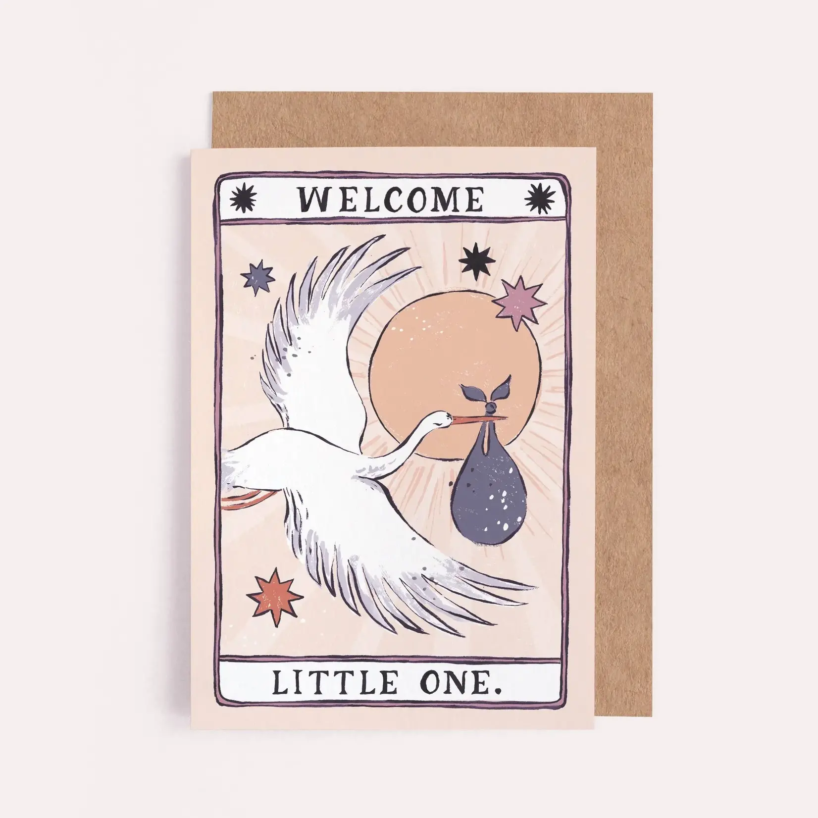 Stork New Baby Card | Tarot Sister Paper Co.