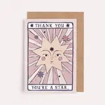 You're a Star Thank You Card | Tarot Sister Paper Co.