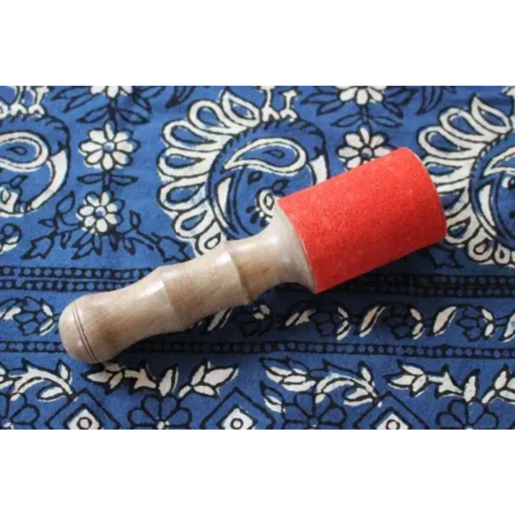 Klopper hout - leer medium (2) Ø 55mm