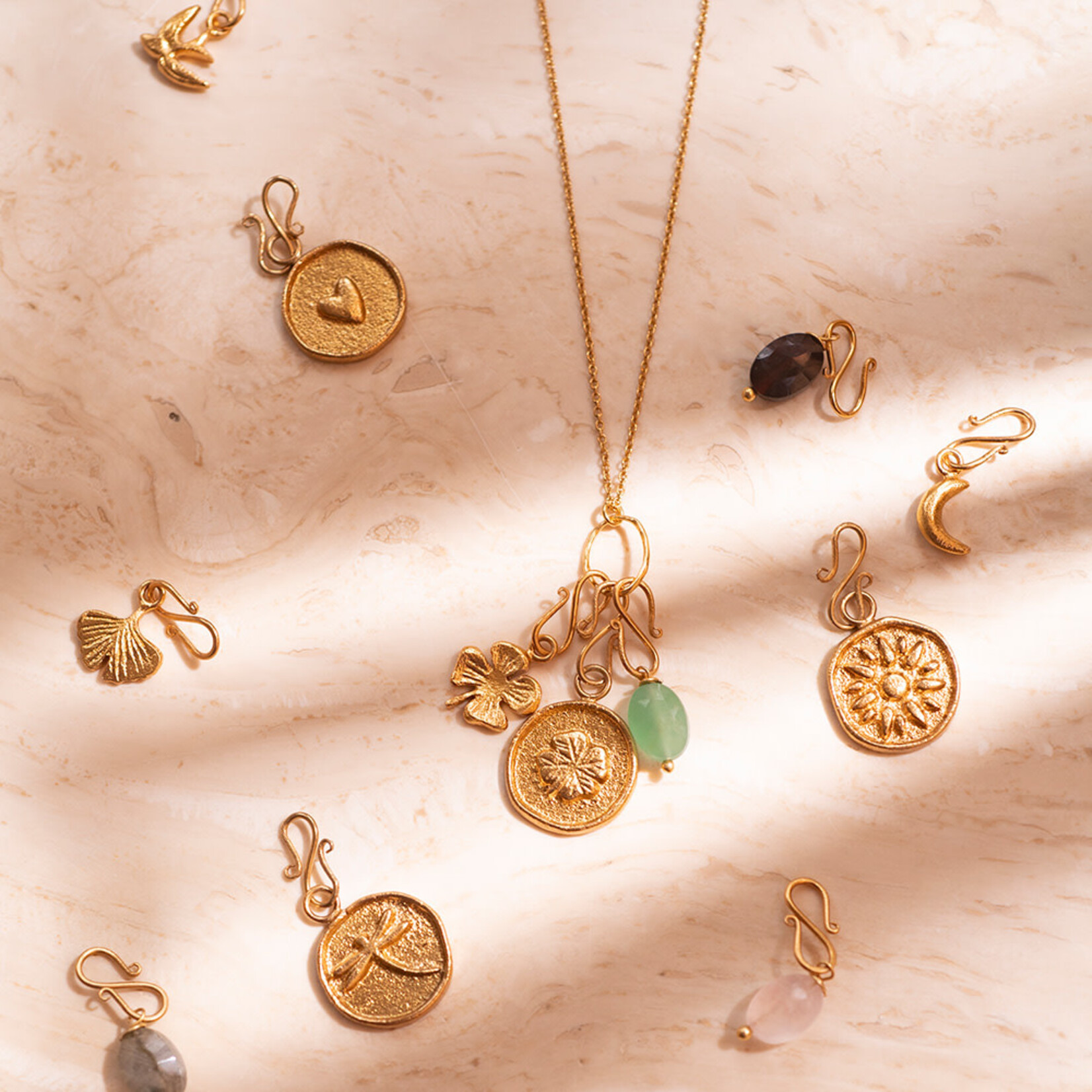 A Beautiful Story Mix & Match Attached Ketting Gold Plated
