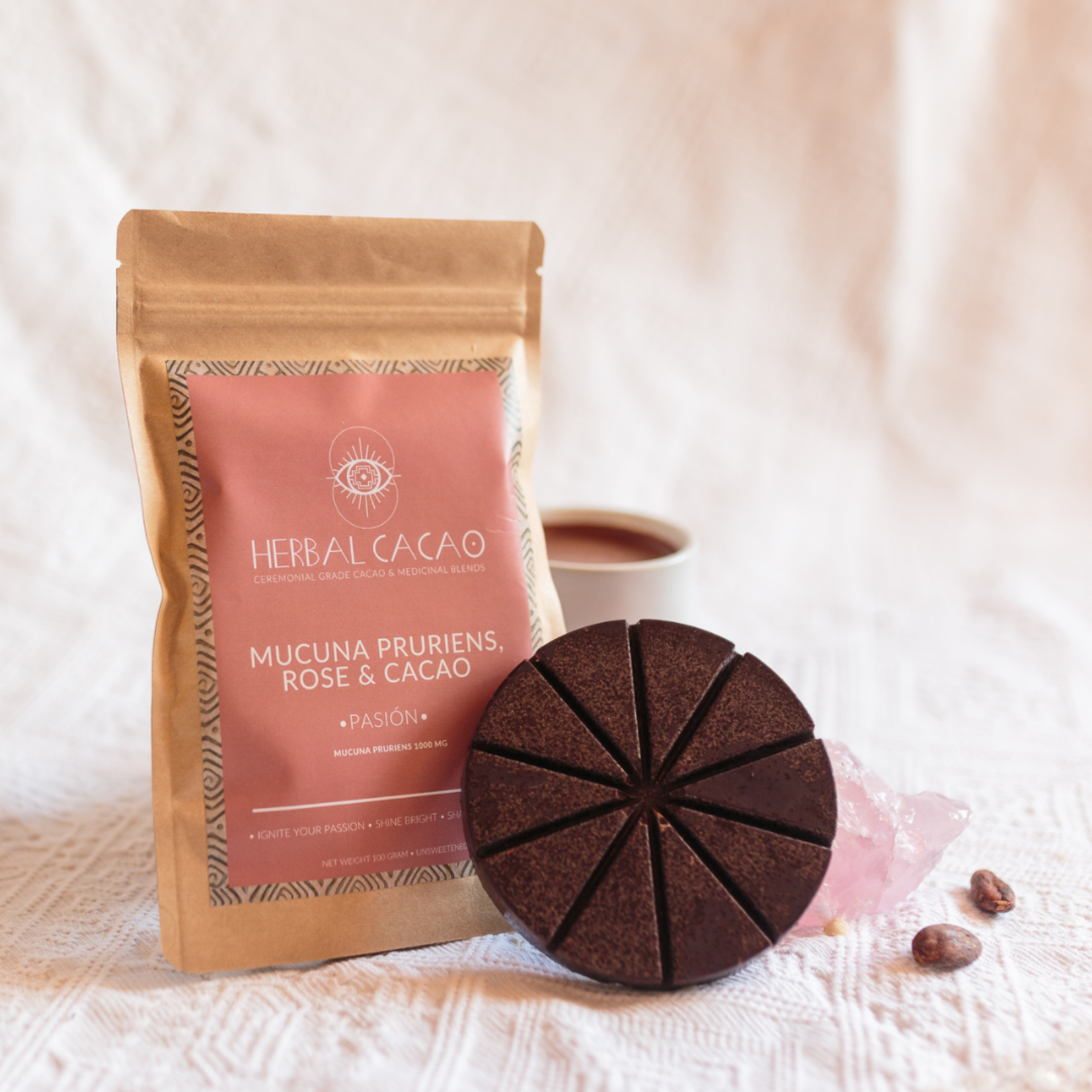 Herbal Cacao "Pasión" Mucuna & Cacao Rose Vanilla