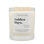 De Scent Golden Days. Geurkaars Incl Spotify Playlist