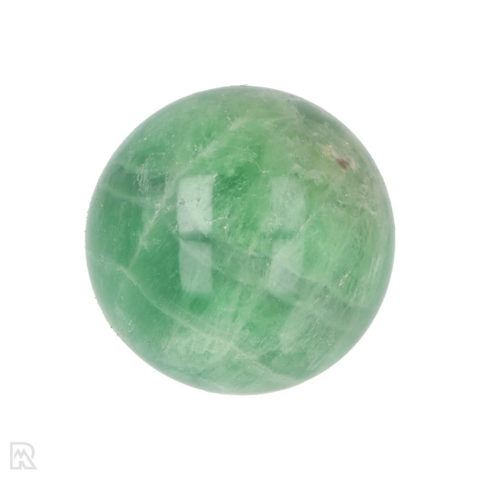 Groene Fluoriet Bol +/- 6 cm