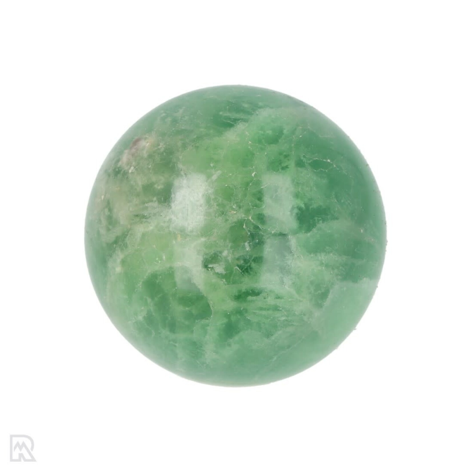 Groene Fluoriet Bol +/- 6 cm