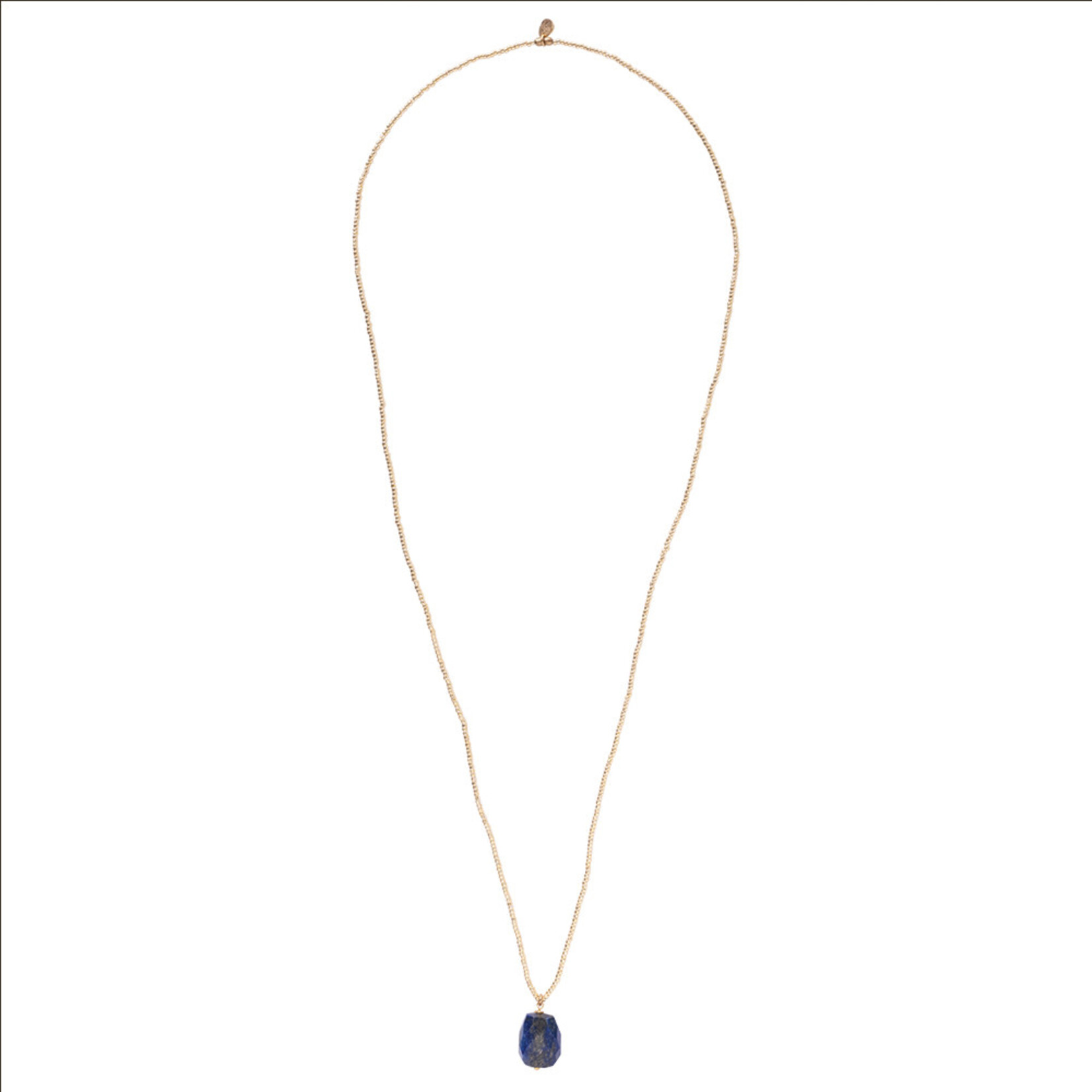 A Beautiful Story Calm Lapis Lazuli Ketting Goud