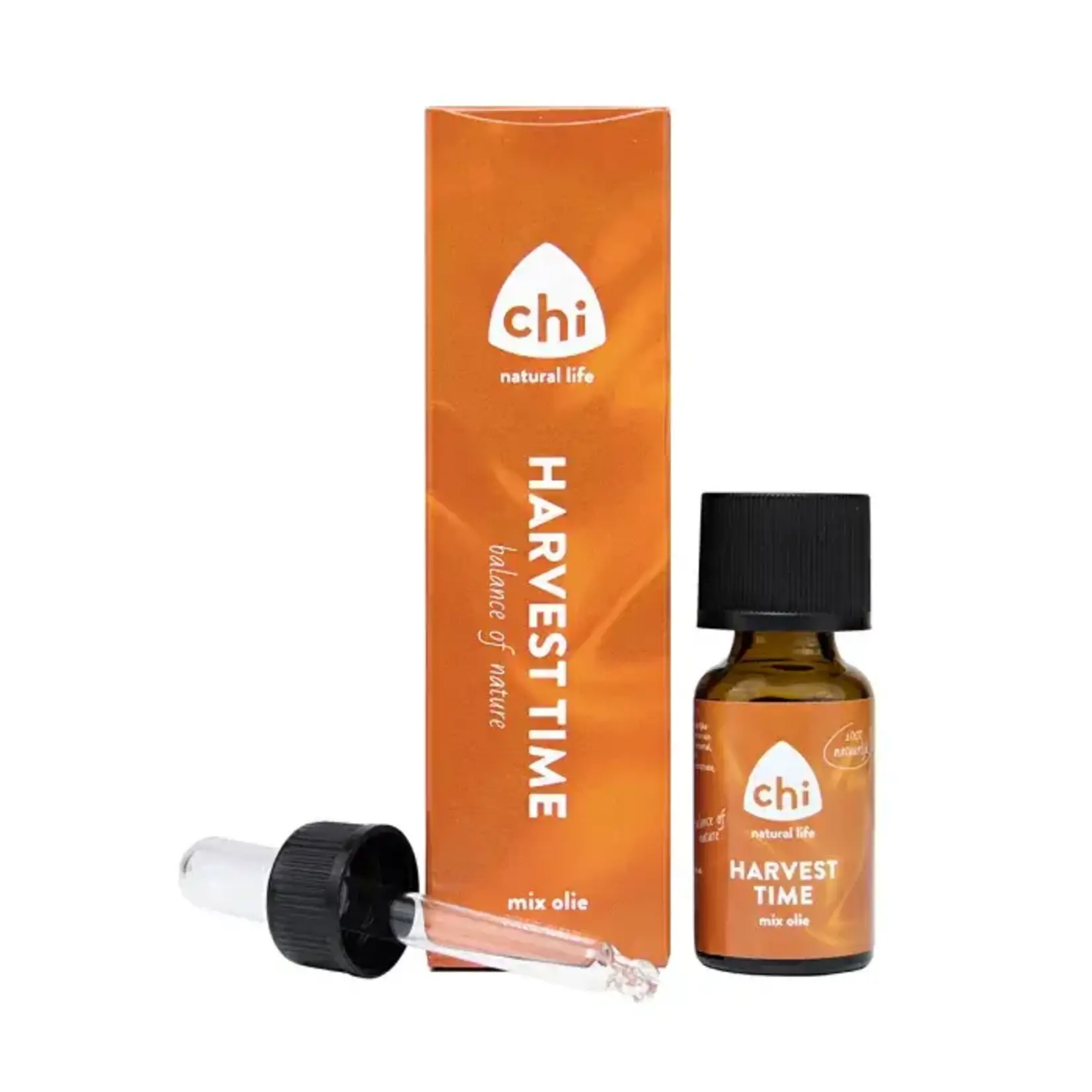 Chi Natural Life Harvest Time Mix olie + Gratis Geursteentje Aromastone Wood