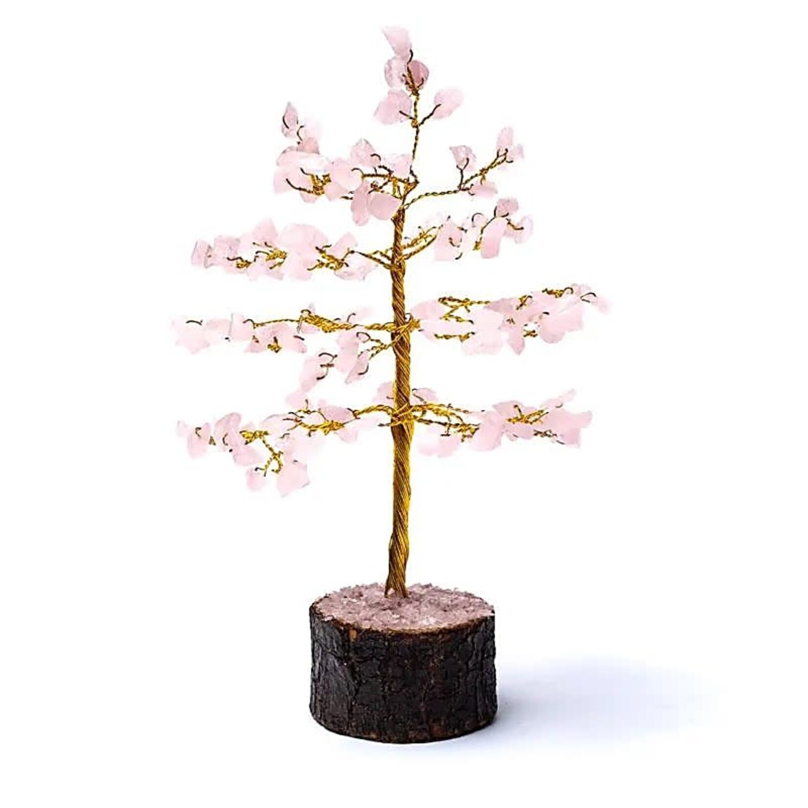 Edelsteenboom rozenkwarts -- ±18 cm