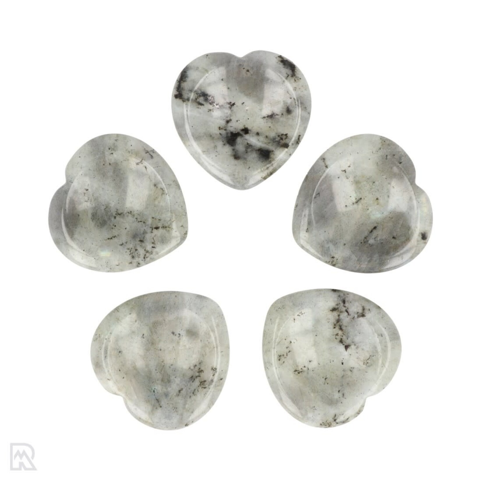 Labradoriet Worry Stone (zorgensteen) | Hart