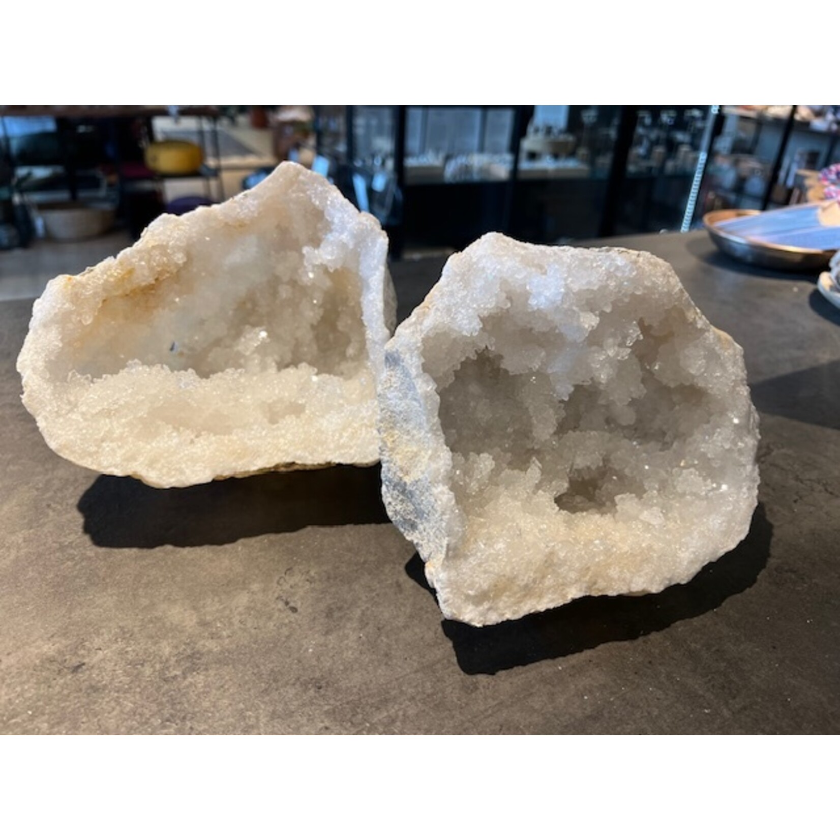 Kwarts Geode Marokko (L, beide delen) 2.873 kg (uniek)