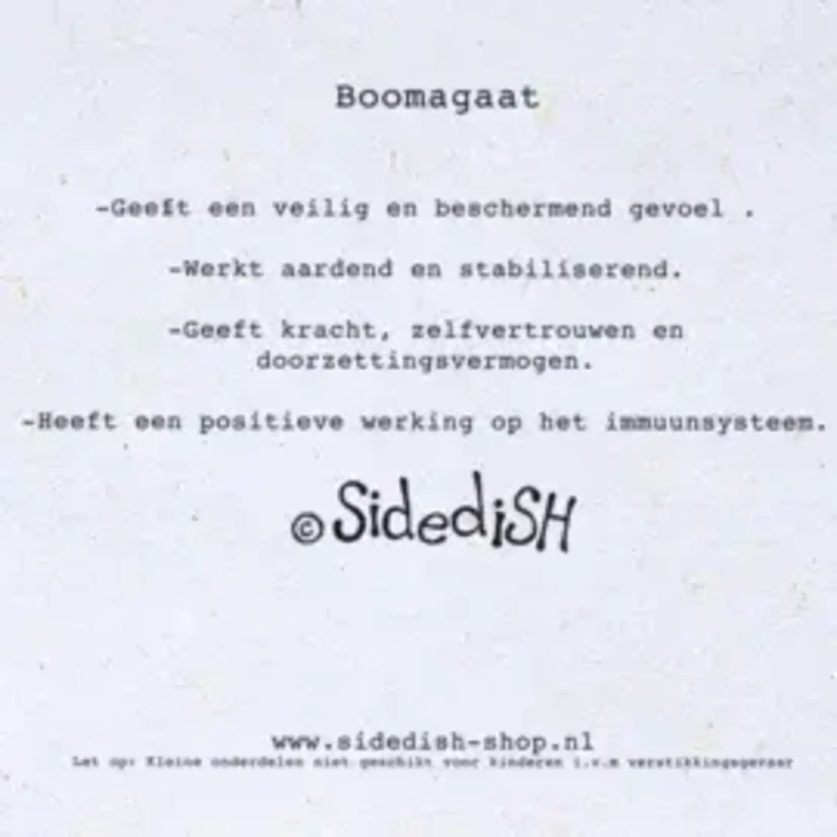 Sidedish Edelsteen kaart Boomagaat