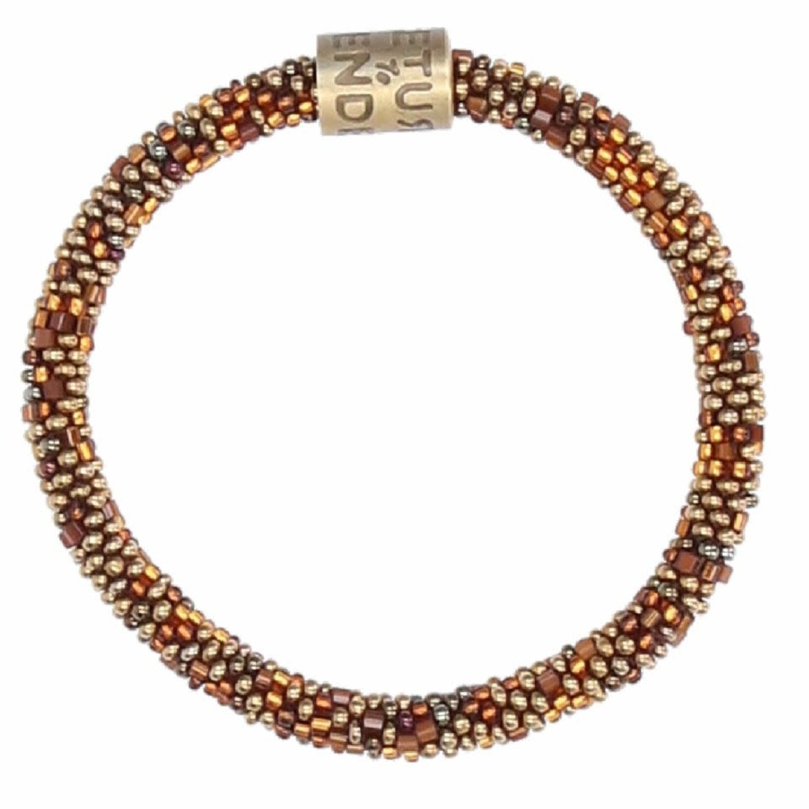 Return to Sender Beaded bracelet roll on armbandje Copper Gold