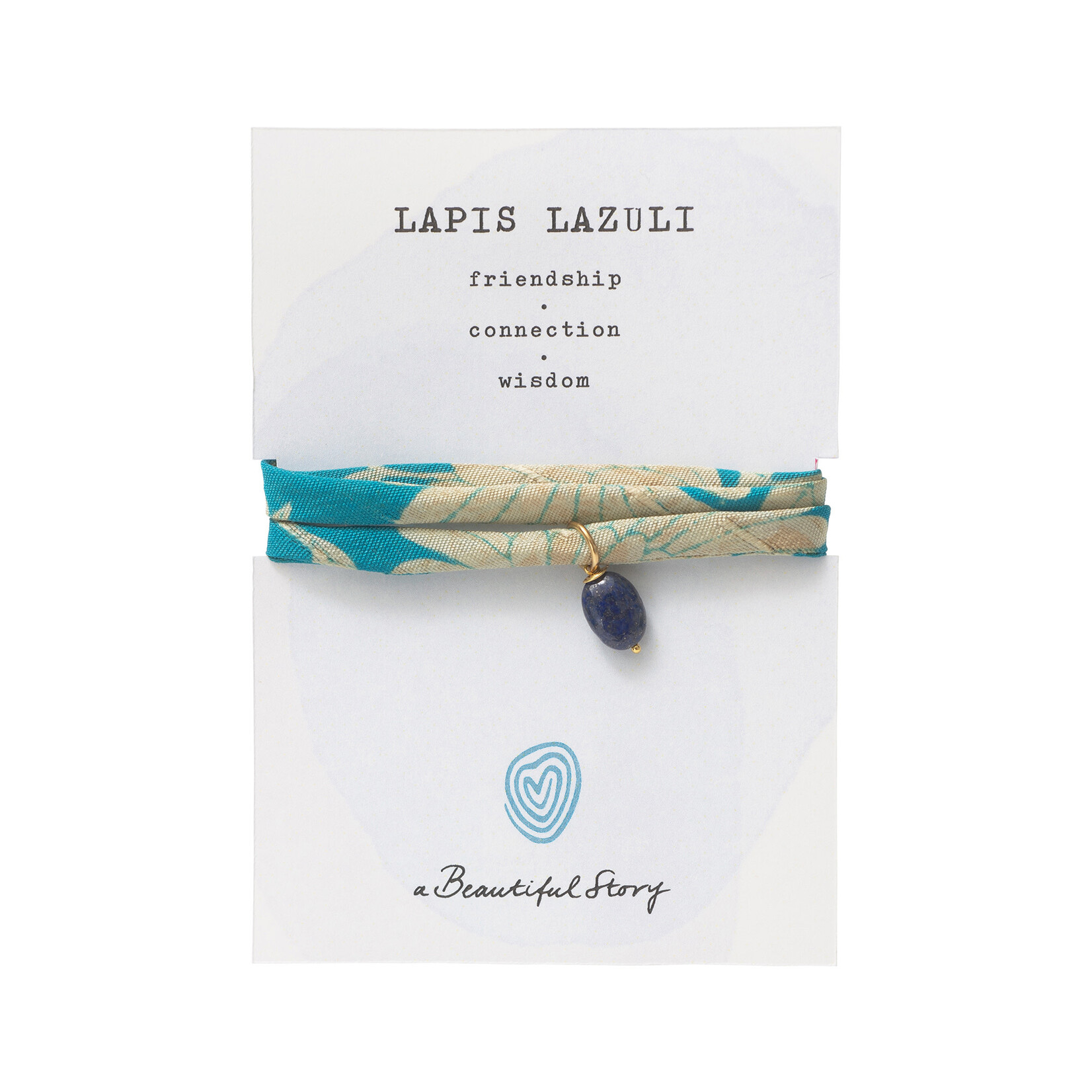 A Beautiful Story Sari Wikkel Armband Lapis Lazuli