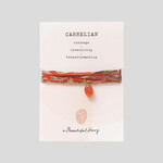 A Beautiful Story Sari Wikkel Armband Carneool