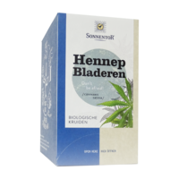 Hennepblad thee zakjes 18st.