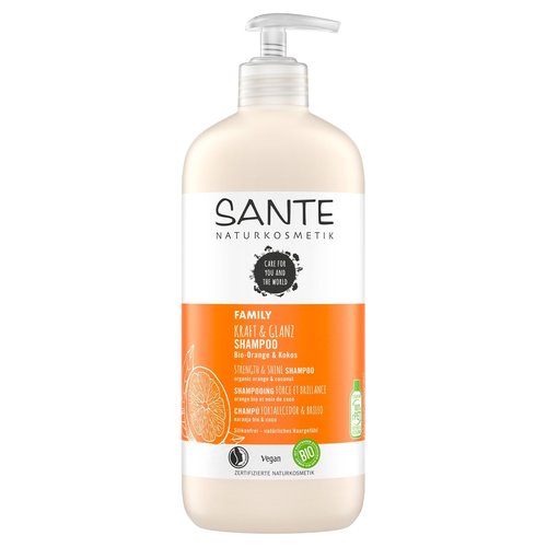 Sante Family strength & shine shampoo organic orange & coconut 950ml