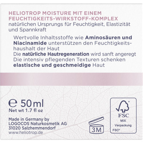 HELIOTROP Moisture vocht inbrengende crème 50ml