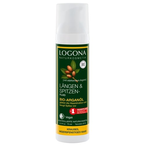 Logona Length & tip fluid organic argan oil 75ml