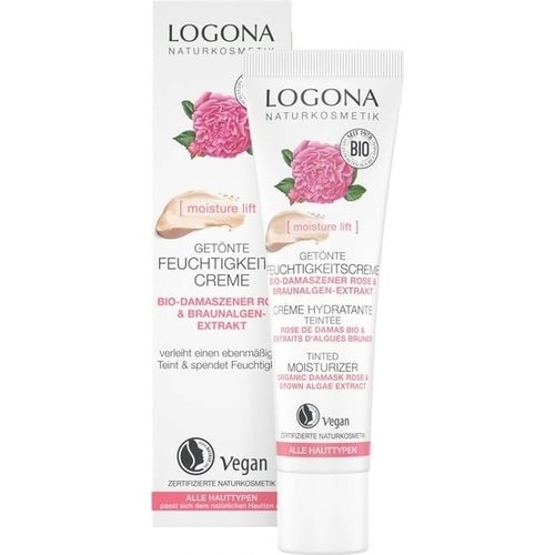 Logona Moisture lift tinted moisturizer organic damask rose 30ml
