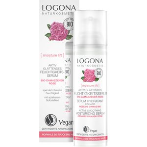 Logona Moisture lift active smoothing moisturizing mask organic damask rose 15ml