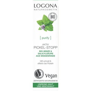 Logona Purify active spot cream organic mint & salicylic acid from willow bark 6ml