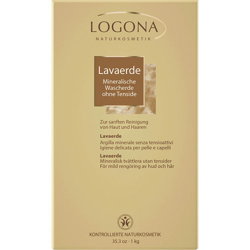 Logona Rhassoul clay powder gentle cleansing in bulk pack 1000g