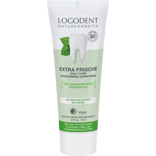 Logona Extra fresh daily care peppermint toothpaste 75ml