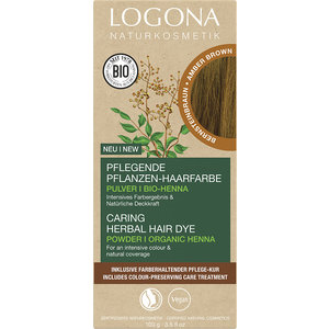 Logona Haarkleuring Amber bruin 06 100gr Logona Haarkleuring Amber bruin 06 100gr