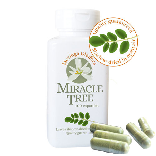 Miracle Tree Moringa Oleifera Miracle Tree 100caps Miracle Tree Moringa Oleifera Miracle Tree 100caps