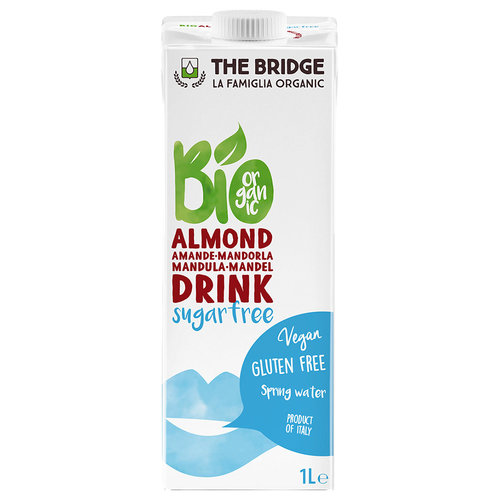 The Bridge Amandel drink ongezoet 3% amandel BIO 1 liter