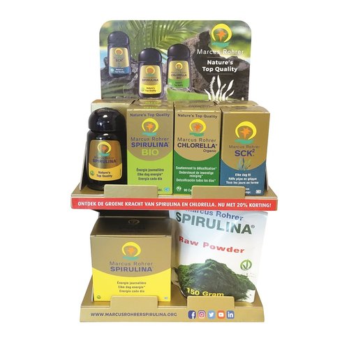 Marcus Rohrer Spirulina Toonbankdisplay Marcus Rohrer Spirulina Toonbankdisplay