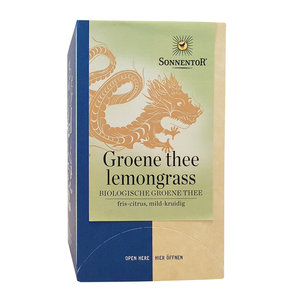 Sonnentor Groene thee-Lemongrass thee zakjes 18st.