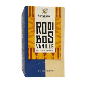 Sonnentor Rooibos-vanille thee zakjes 20st. Sonnentor Rooibos-vanille thee zakjes 20st.