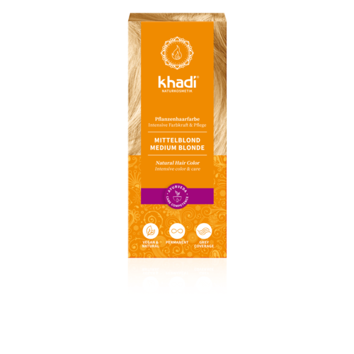 Khadi Haarverf middelblond 100gr.