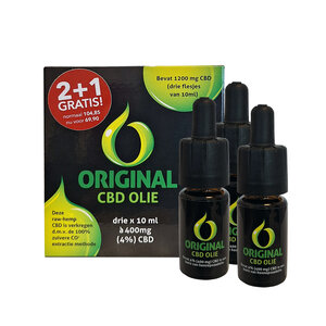 CBD Original 2 + 1 Actieverpakking CBD original olie 4% CBD Original 2 + 1 Actieverpakking CBD original olie 4%