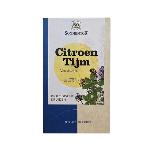 Sonnentor Citroen-Tijm theezakjes Sonnentor Citroen-Tijm theezakjes
