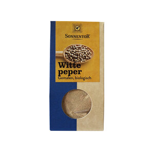 Sonnentor Witte peper gemalen 35gr. Sonnentor Witte peper gemalen 35gr.