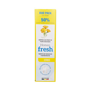 Homeofresh Tandpasta Citrus  DUO- Actieverpakking