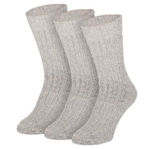 Apollo 3-Pack Noorse sokken grijs