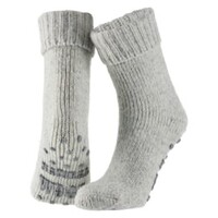 Apollo Unisex Grijs Slofsok wol