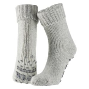 Apollo Apollo Unisex  Grijs Slofsok wol