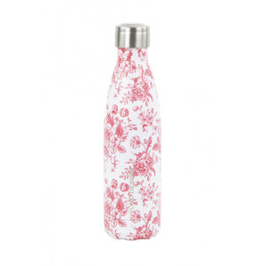 Yoko Waterfles isothermisch Toile de Jouy rood 500 ml