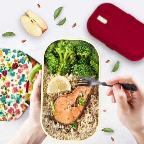 Yoko Lunch box met bakje Giverny 1200 ml
