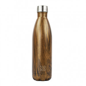Yoko Waterfles Wood Isotherm 750 ml
