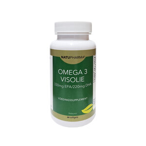 Natupharma Omega 3 Visolie (330mg EPA/220 mg DHA) 60 softgels